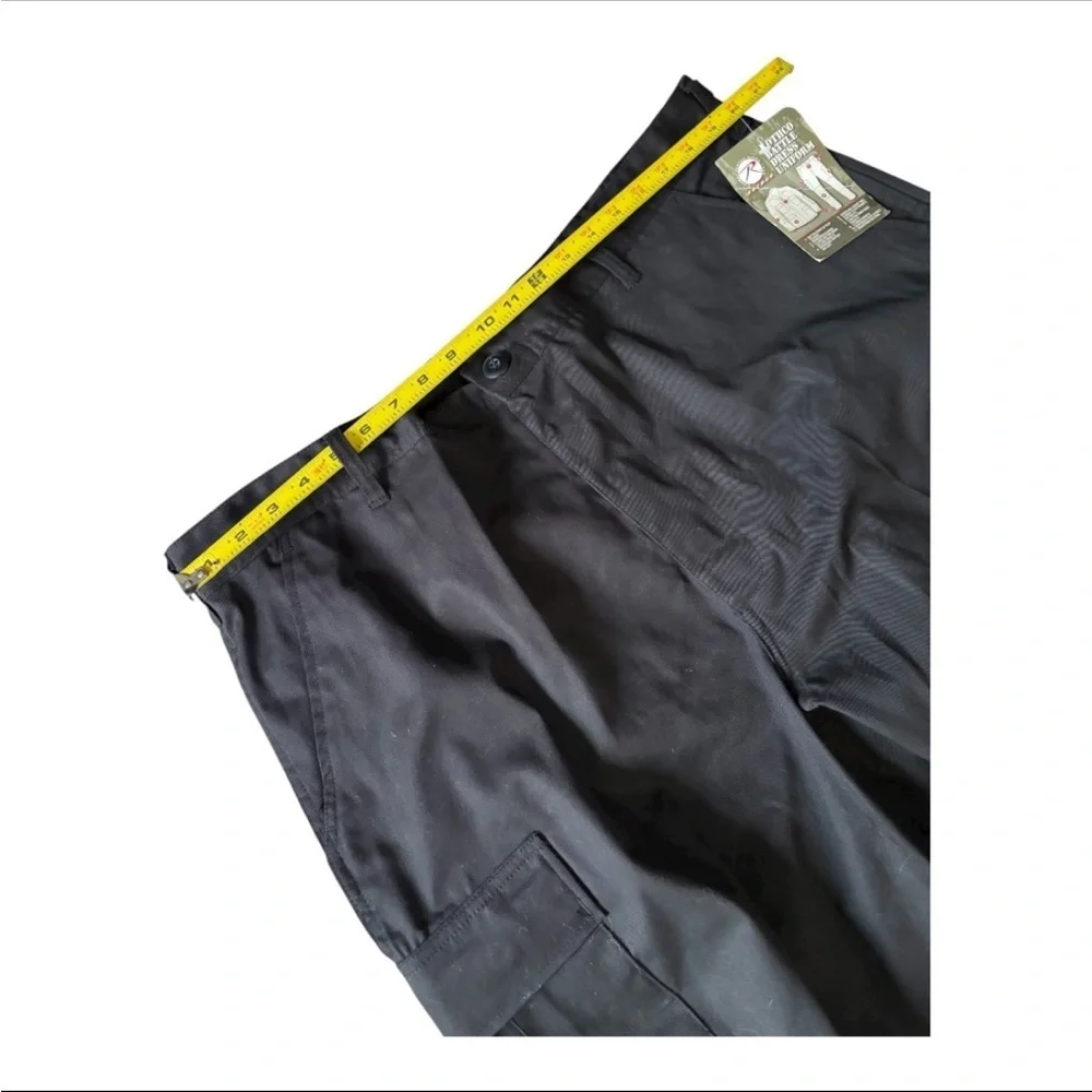 NWT Rothco Battle Dress Uniform Men’s Black Cargo Pants Size XL. 39/43